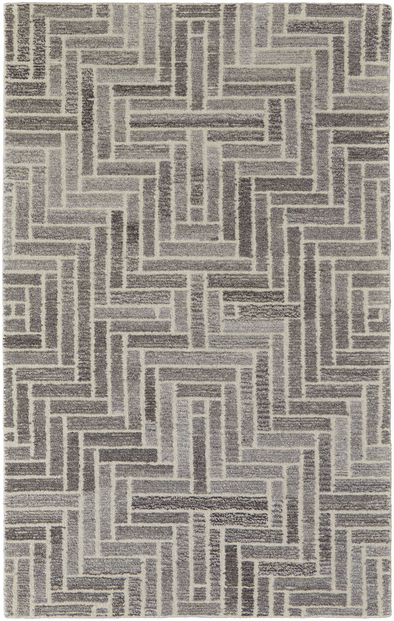 Asher 8768F Taupe/Gray/Tan 5' x 8' Rug image number 1