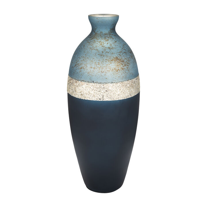 18" Tri-Colored Glittered Vase