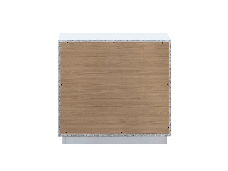 Mars White 2-Drawer 30 in. W Nightstand image number 4