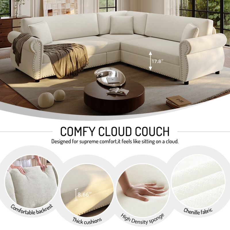 Vickco L-Shaped Sofa image number 5