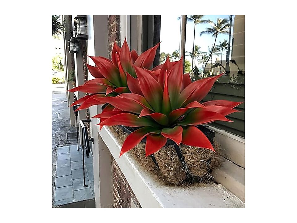 Artificial Agave Plants Large UV Resistant Fake Planters Indoor Outdoor Tropical