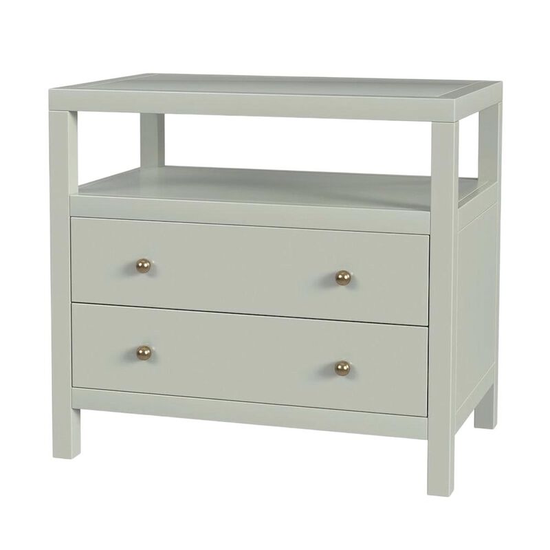 Butler Specialty Nora 2-Drawer Wide Nightstand, Green image number 1