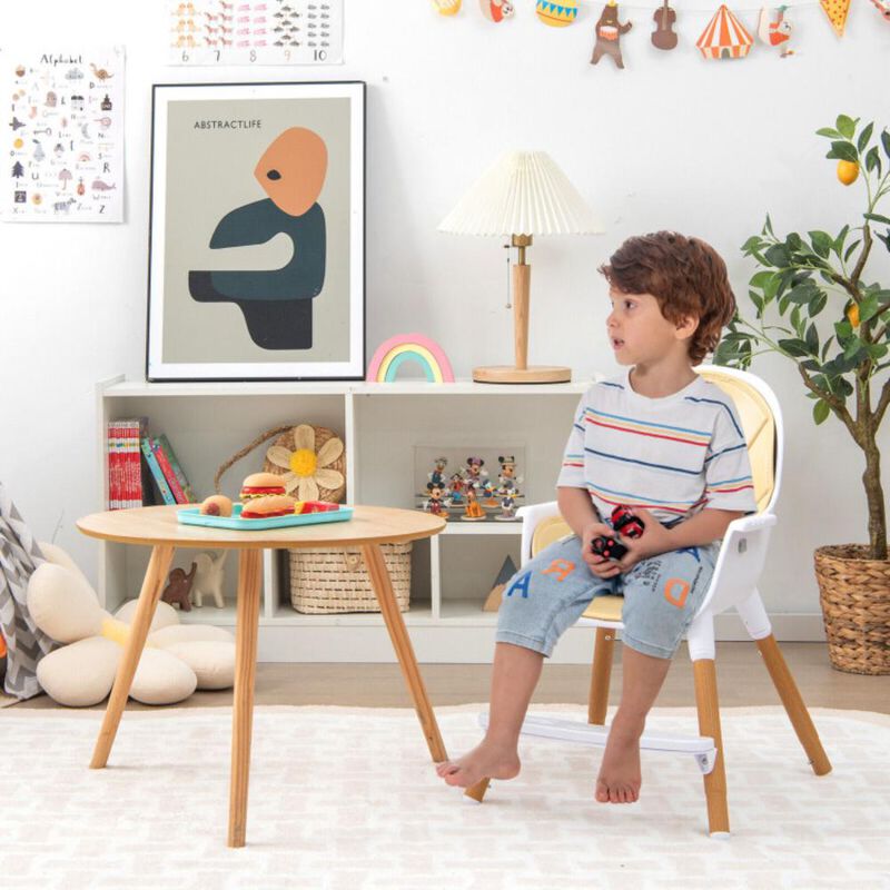 Hivvago 4-in-1 Convertible Baby High Chair Infant Feeding Chair with Adjustable Tray