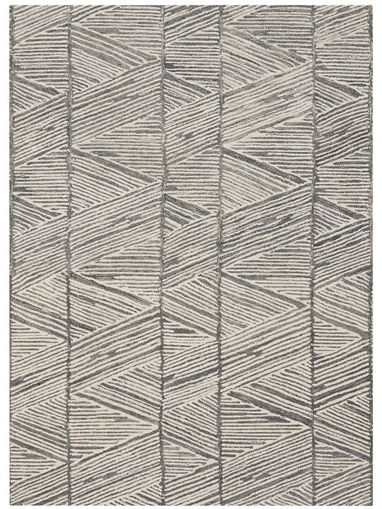 Colorado CLR01 Gray/White 3'9" x 5'9" Rug