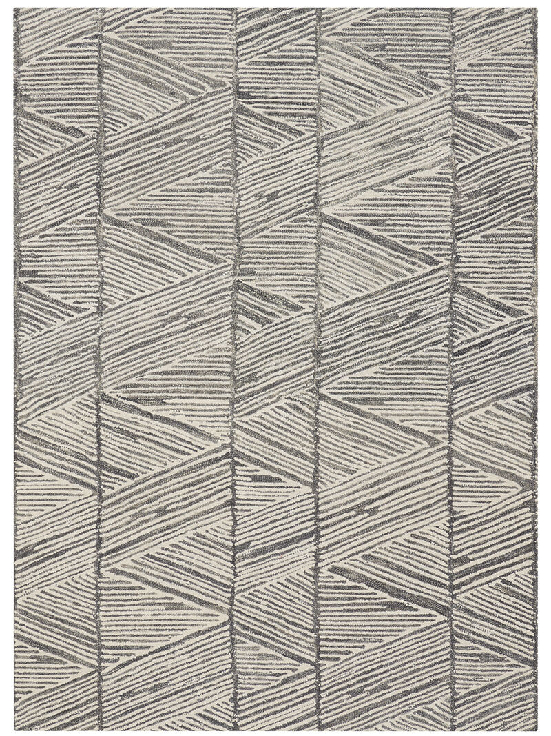 Colorado CLR01 Gray/White 3'9" x 5'9" Rug