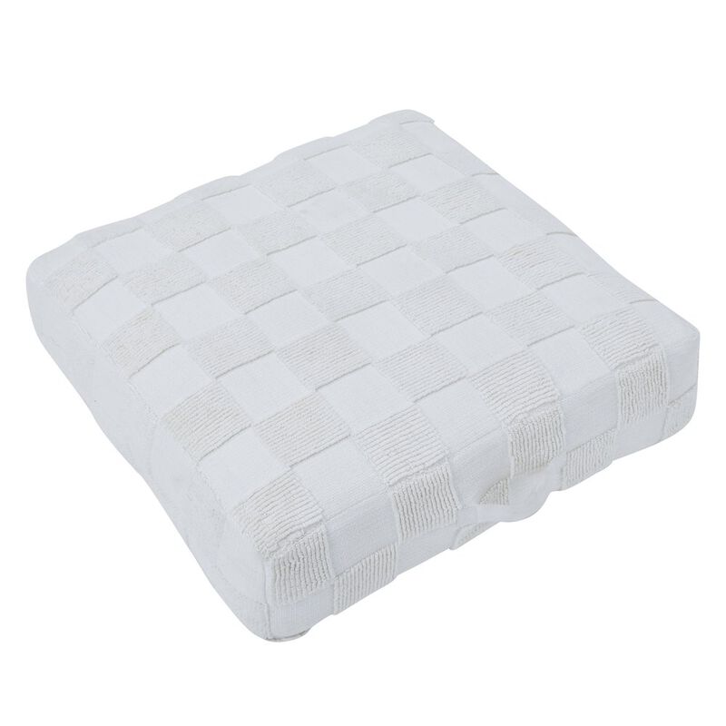 Renwil Persona Floor Pouf In White Color
