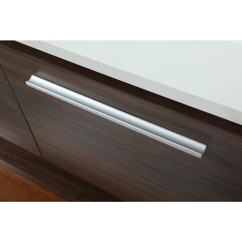 Elegant Kitchen and Bath 48 inch Single bathroom vanity in walnut