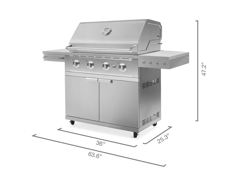 Outdoor Kitchen Grill Cart with Performance Grill