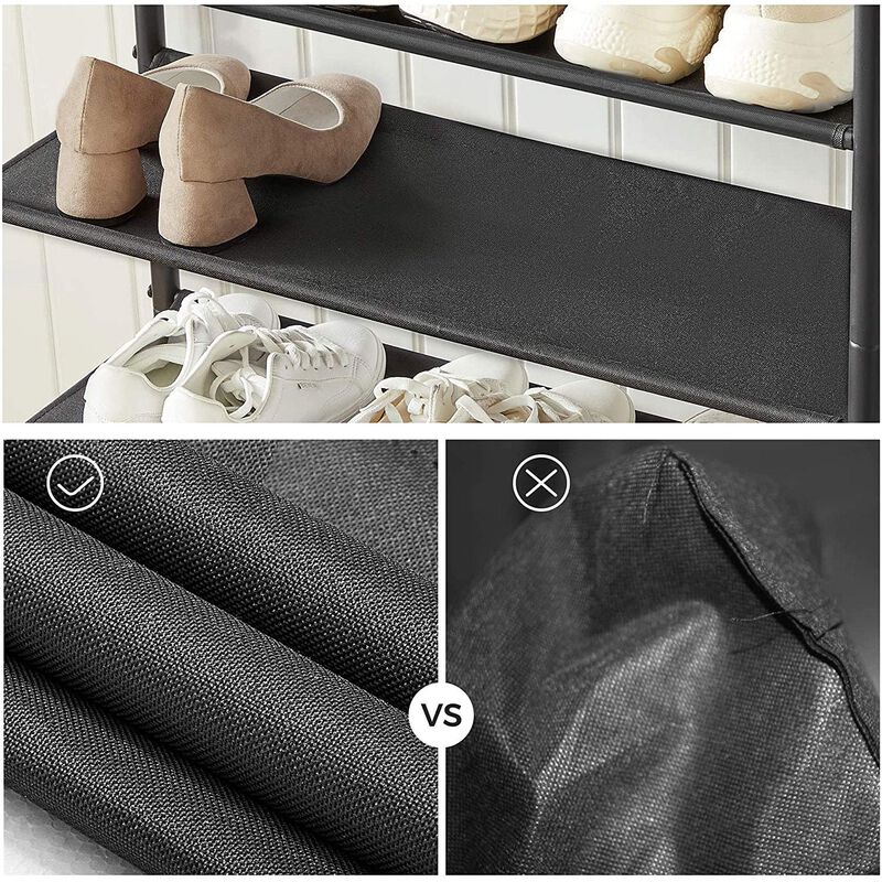 4-Tier Narrow Shoe Rack - Space-Saving Organizer for Closet or Entryway