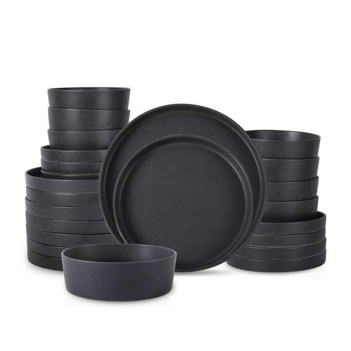 Stone by Mercer Project Modan Stoneware 24 Piece Dinnerware Set