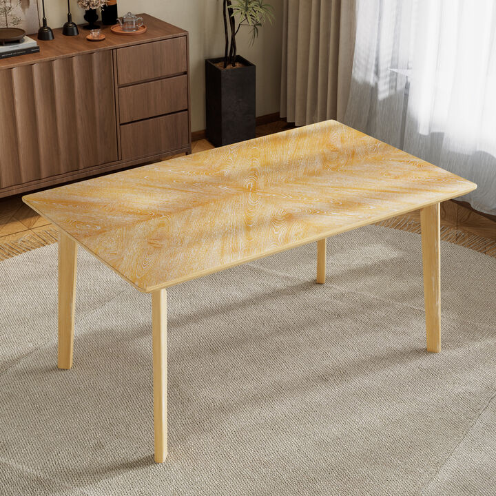 Merax Retro Dining Table, Kitchen Room Table for 6
