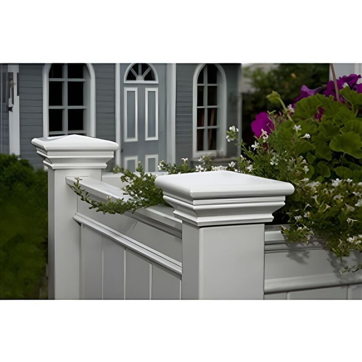 All-Weather Vinyl Raised Grow Bed Elevated Planter for Vegetables and Flowers