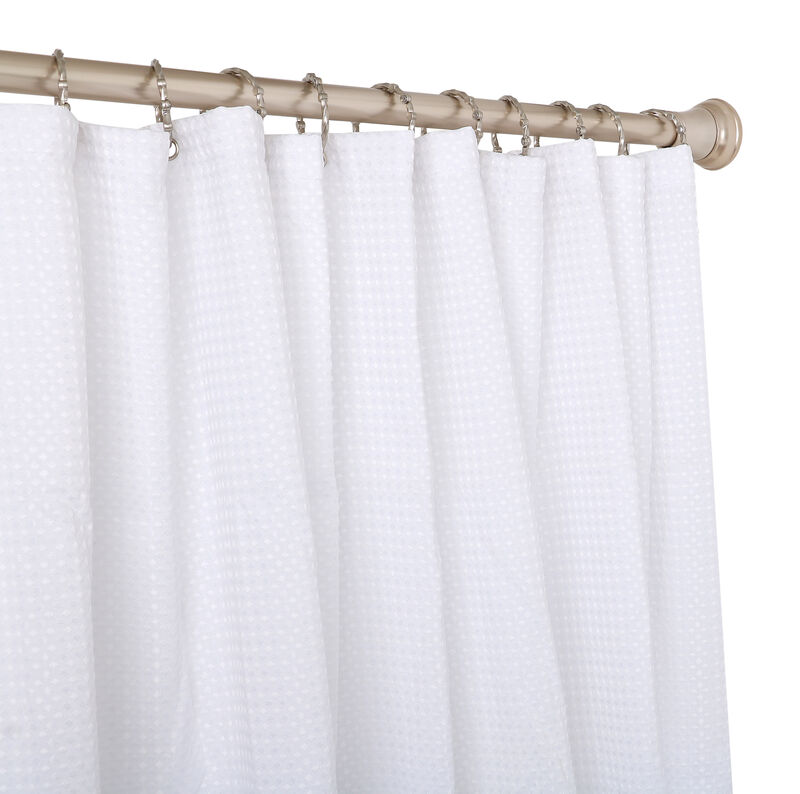 Rust-Proof Twisted Shower Curtain Hooks with Clasp Closure, Set of 12 image number 3