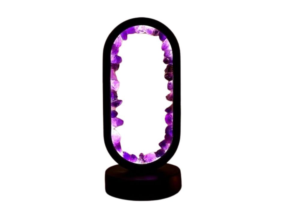 USB Port Crystal Bedside Lamp For Bedroom Office Bedside Natural