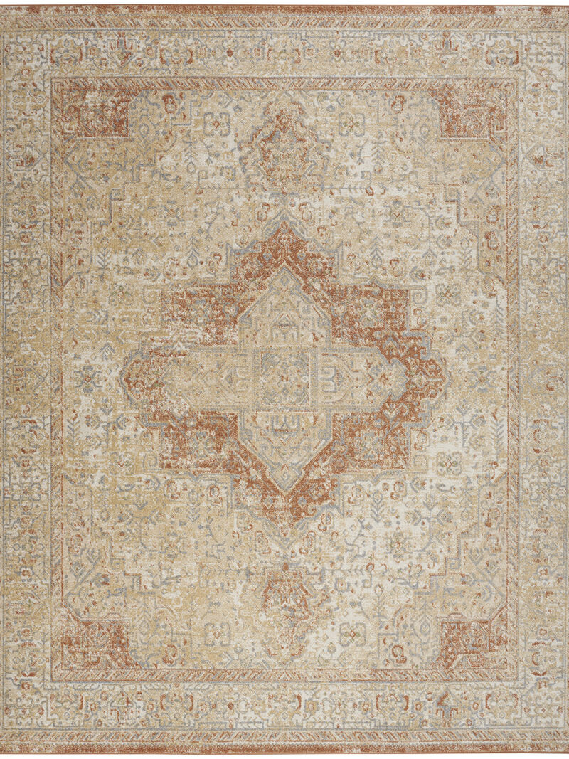 Nourison Essentials Persian NRE07 Beige/Rust 10' x 14' Rug