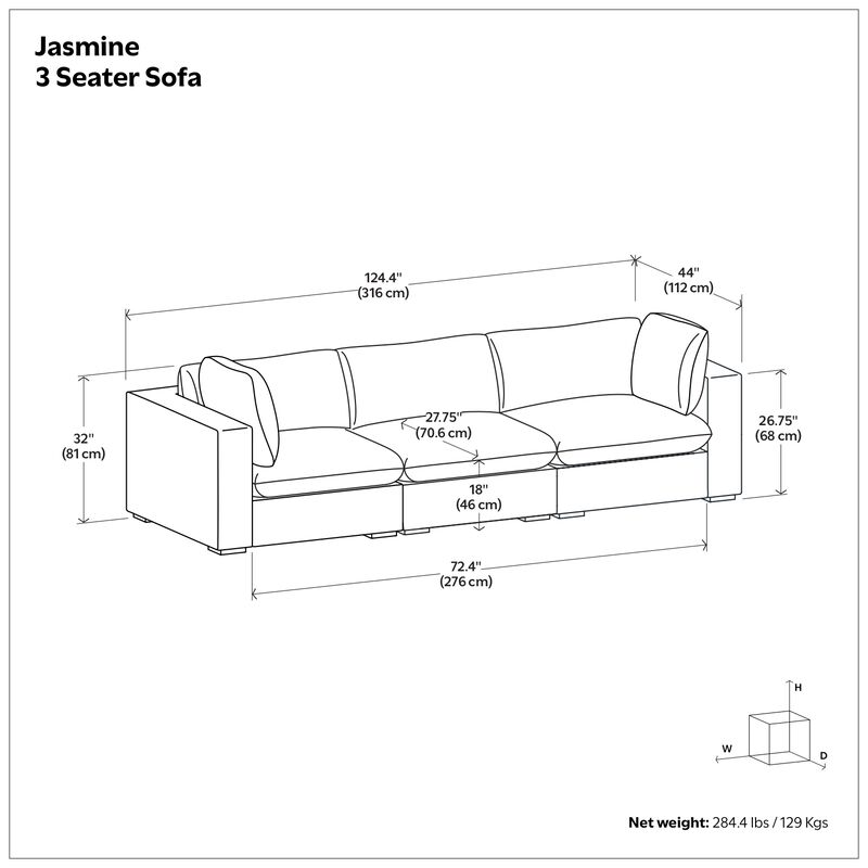 Jasmine 3 Seater Sofa image number 9