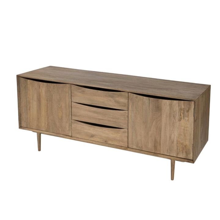 Butler Specialty Leonidin Natural Wood 67" Sideboard, Light Brown