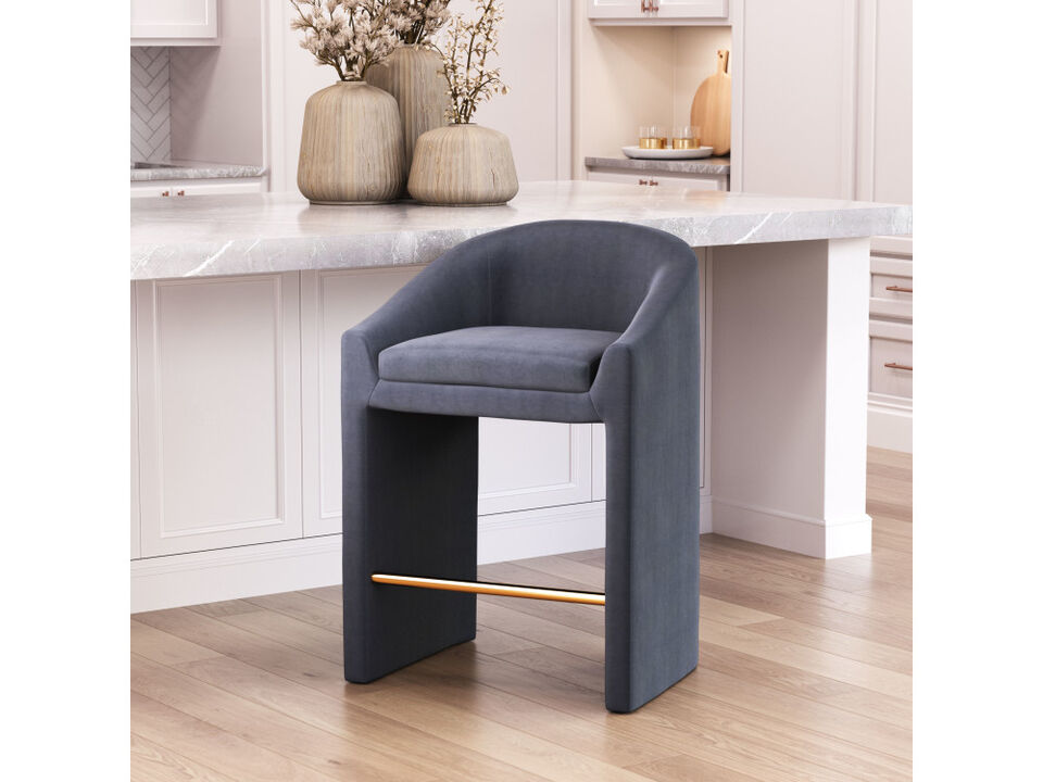 Emas Counter Stool Midnight Gray