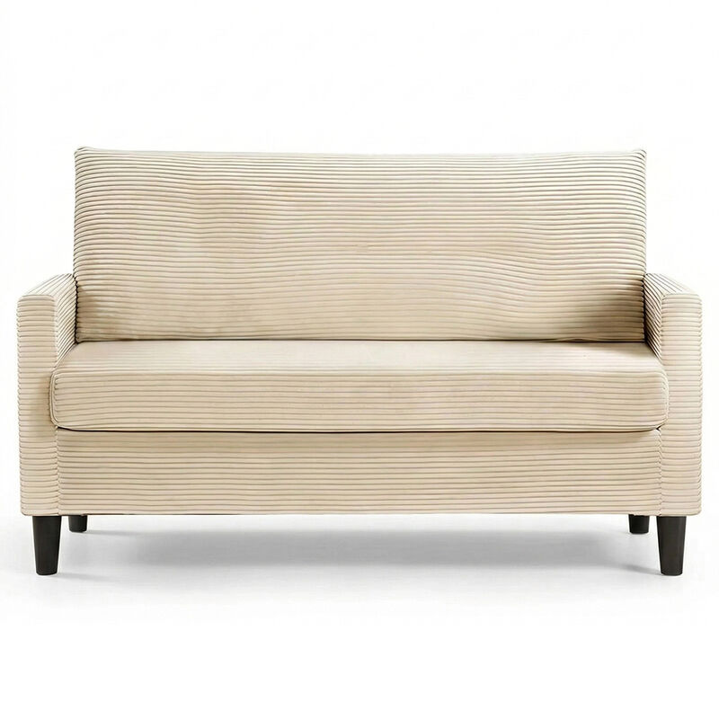 Cloud-Like Comfort in Minutes | 50" Dyonery Corduroy Loveseat image number 0