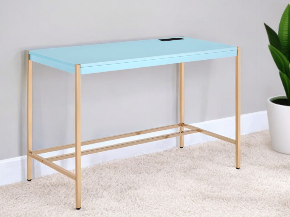 Modern Writing Desk with Storage Drawers for Home Office or Study Room