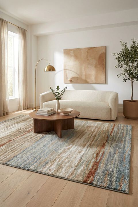 Genesis Mondrian Candied Ginger 2' x 3' Rug