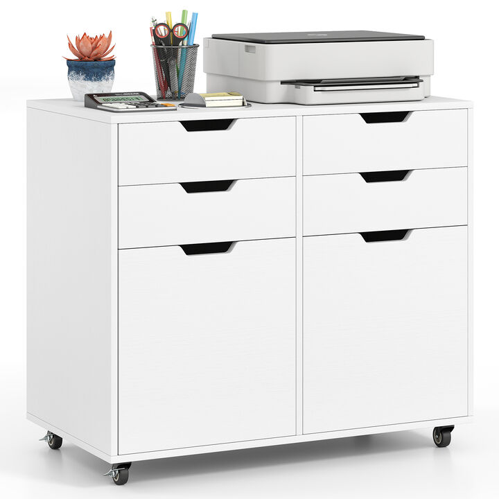Rolling File Organizer Cabinet &ndash; 4 Drawers for Home Office Use