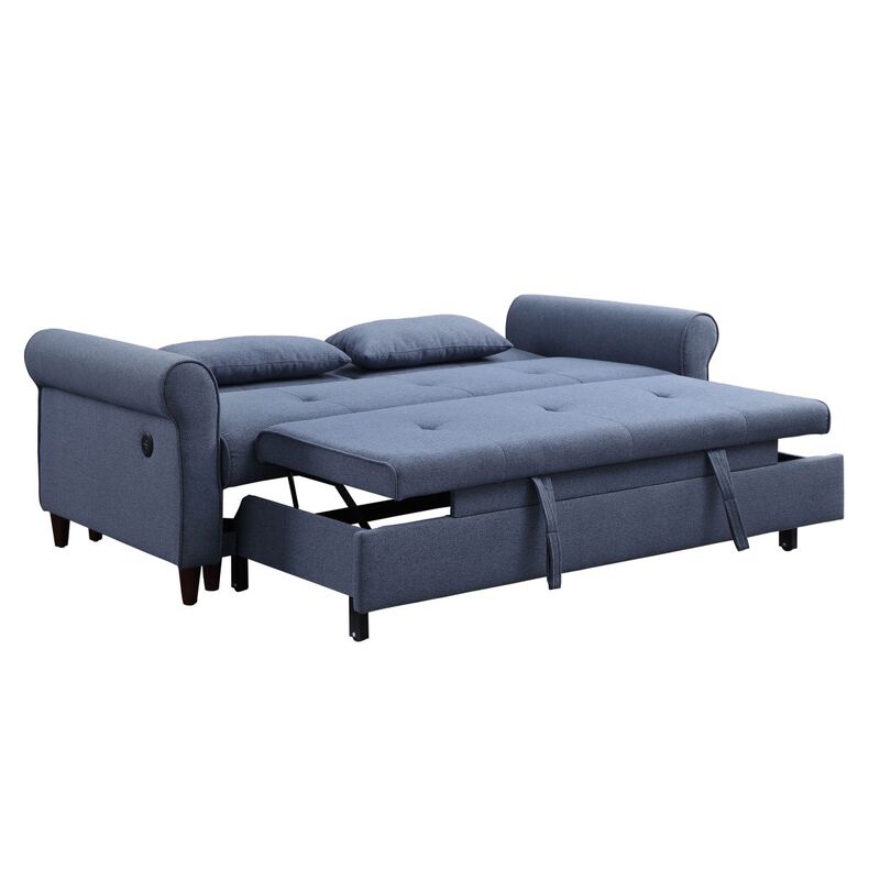 Nichelle Sleeper Sofa, Blue Fabric