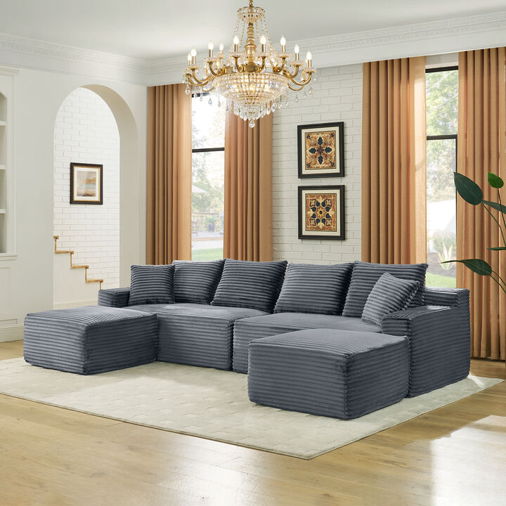 Pefwod U-Shaped Cloud Sofa