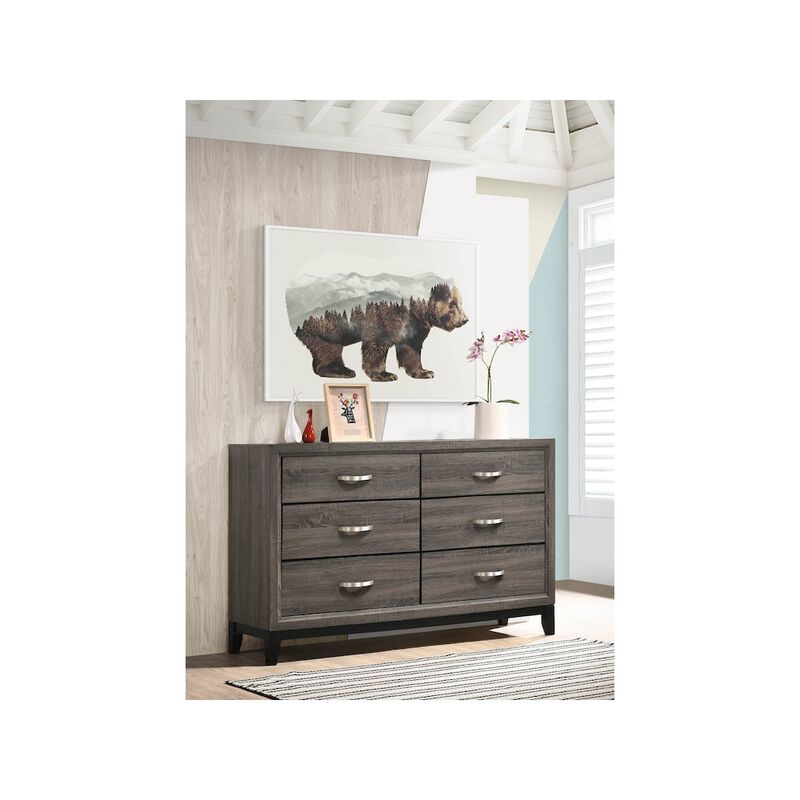 Coaster Co. of America Watson 6-drawer Dresser Grey Oak image number 4