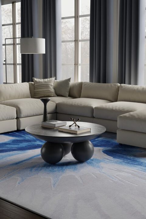 Kawai 8984F Blue 9' x 12' Rug