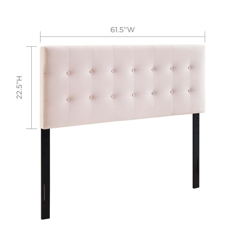 Emily Biscuit Tufted Performance Velvet Queen Headboard image number 7