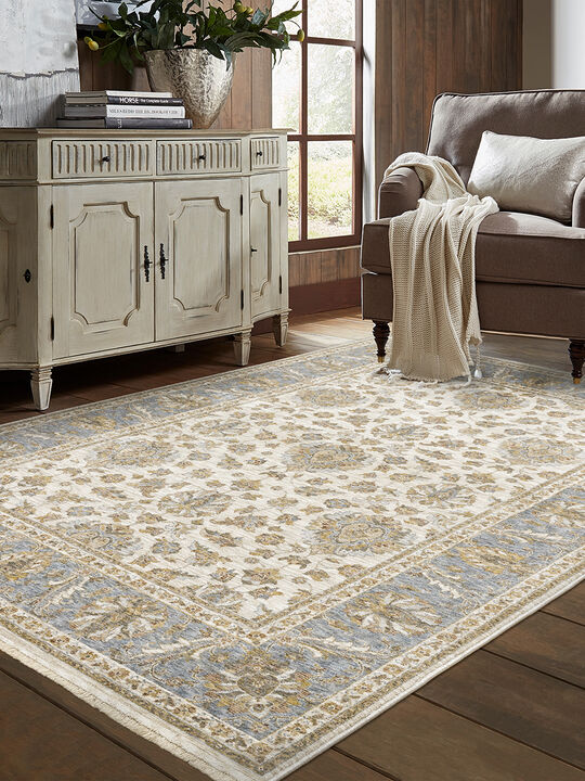 Maharaja 2'3" x 7'6" Ivory Rug