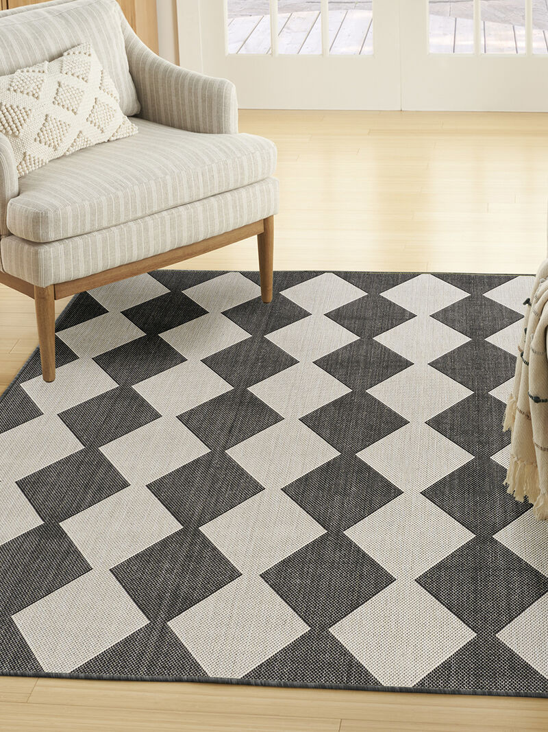 Positano POS04 Black 4' x 6' Rug