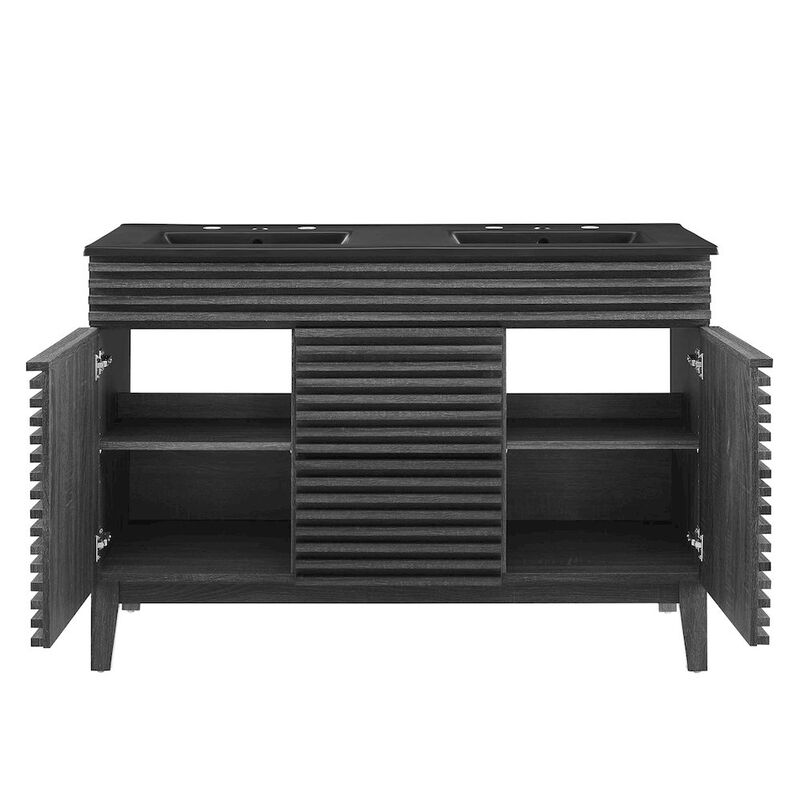 Render 48" Double Sink Bathroom Vanity image number 5