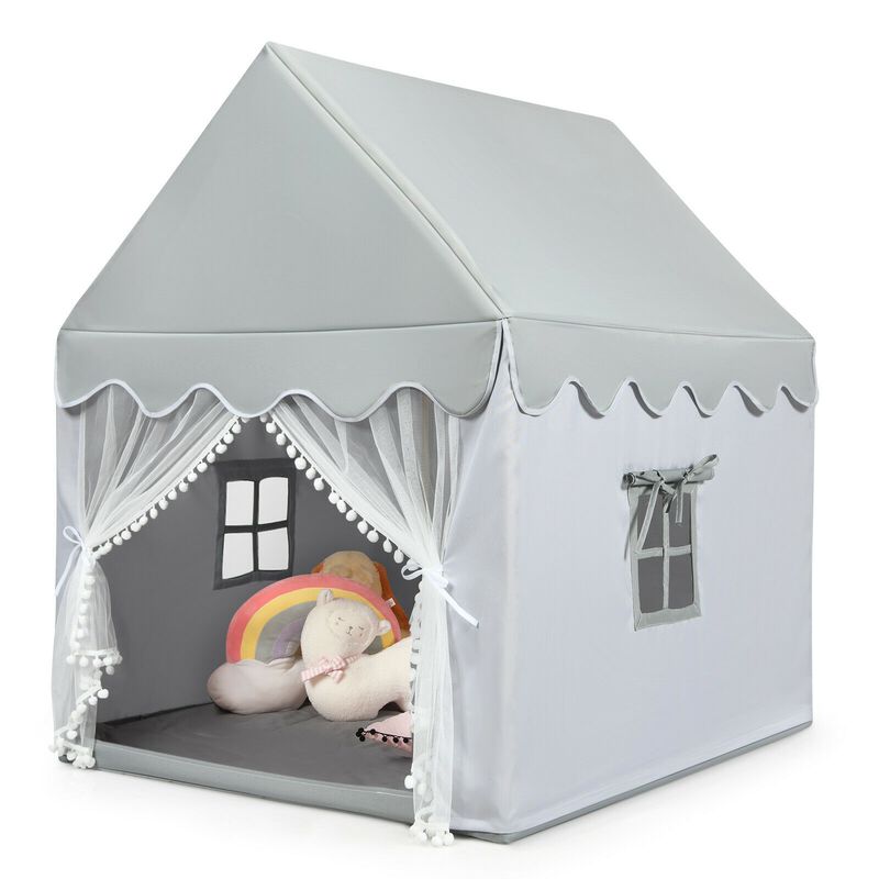 Kids Large Fairy Castle Tent with Mat &ndash; Magical Play Space for Imagination