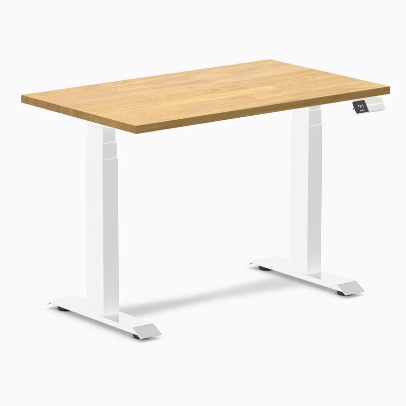 Desky Dual Mini Rubberwood Sit Stand Desk image number 0