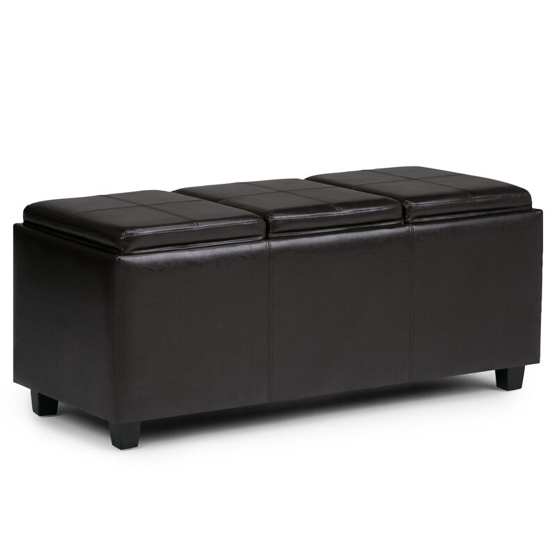 Simpli Home Avalon Storage Ottoman image number 0