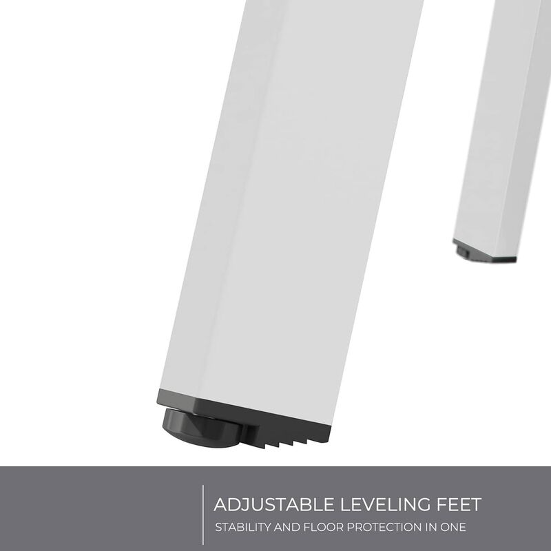 Mondawe Outdoor Side Table,Galvanized Iron Top & Steel Legs,Rust/UV Resistant W/ Non-Scratch Feet