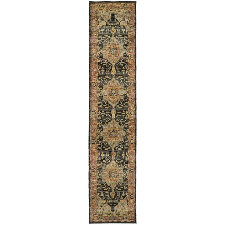 HomeRoots Oriental Runner Rug