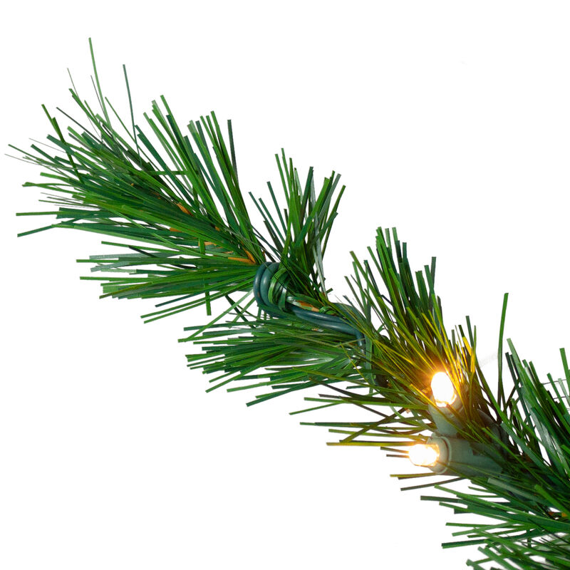 7' Pre-Lit Green Sugar Pine Upside Down Artificial Christmas Tree - Clear Lights