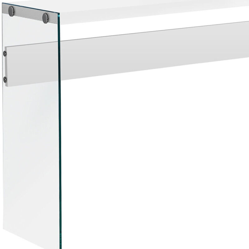 Rustic Solid Console Table with Sturdy Frame for Hallway and Living Room Storage