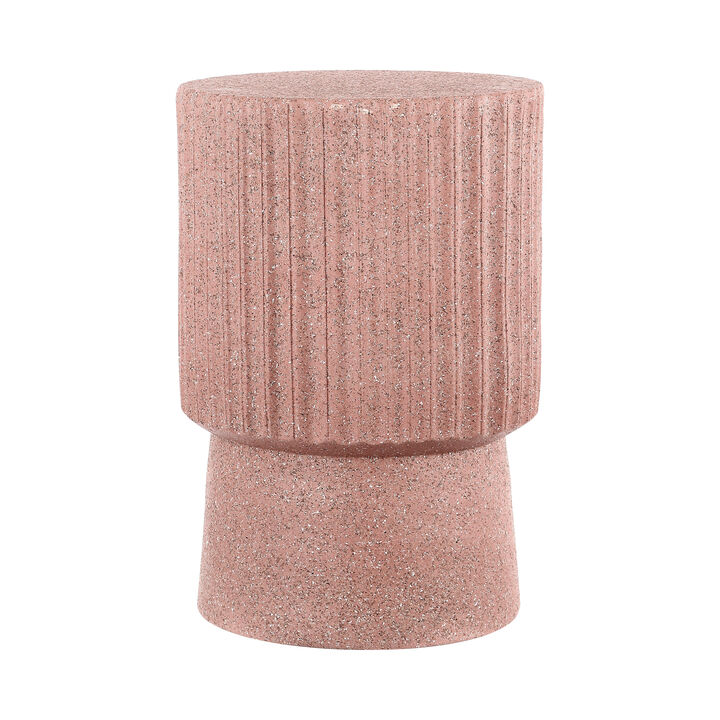 Louisa Modern Art Deco Tambour Indoor/Outdoor Accent Table