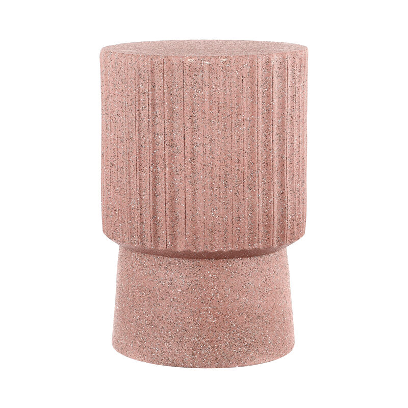 Louisa Modern Art Deco Tambour Indoor/Outdoor Accent Table