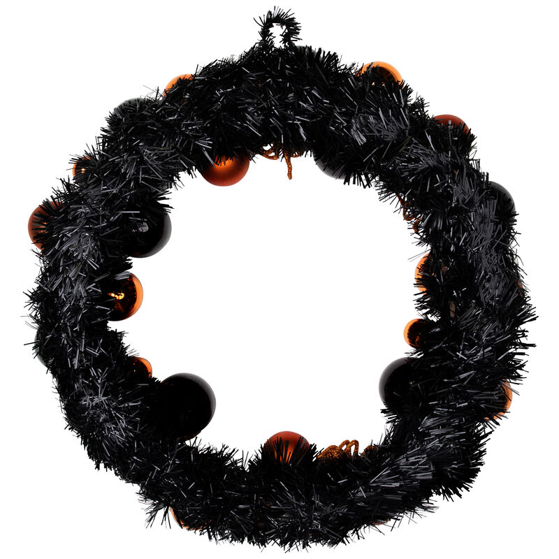 Orange Spiders and Ornaments Halloween Wreath  18-Inch  Unlit image number 7