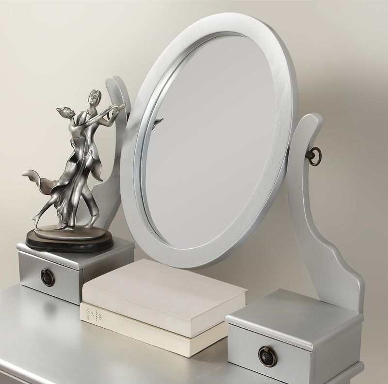Kippef Makeup Vanity Table and Stool Set image number 4