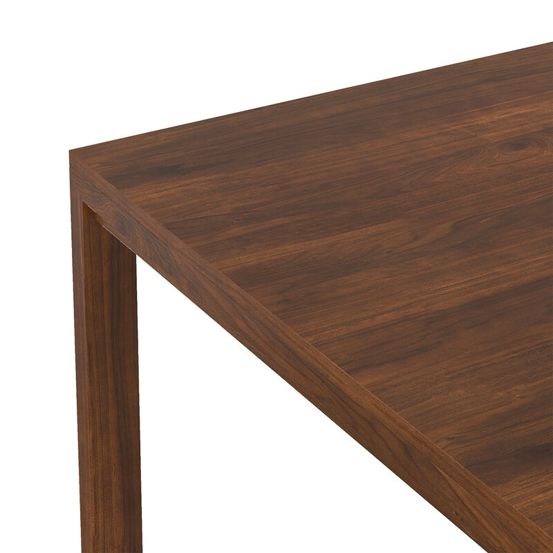 Wilson 54 inch x 54 inch Square Transitional Dining Table in Walnut Veneer