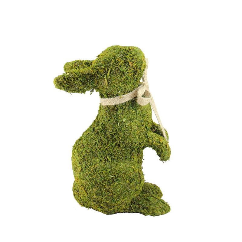 10.5 Green Moss Standing Bunny Rabbit Spring Easter Figure image number 1