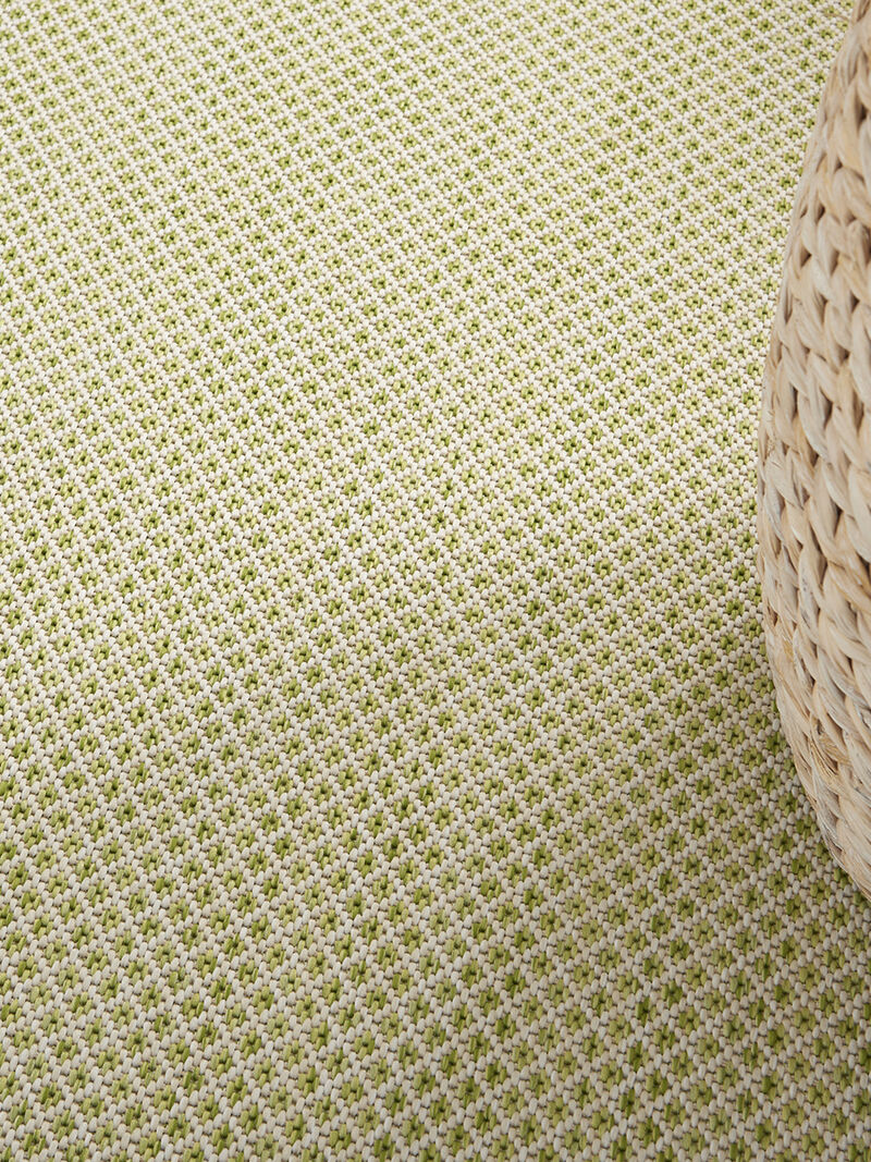 Courtyard COU01 Ivory/Green 6' x 9' Rug