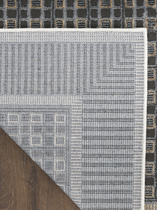 Nordic NRC03 Black/Taupe 8' x 10' Rug