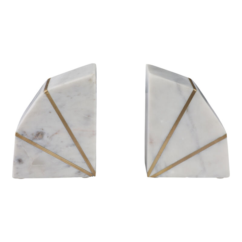 S/2 Marble Accent Bookends image number 0